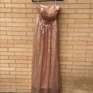 Sequin Rose Gold Gown